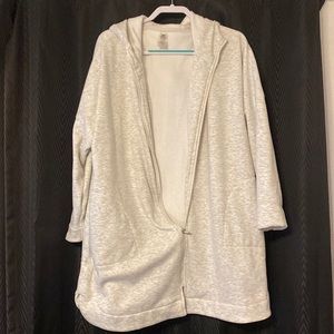 1X Mono B long zip up hoodie.